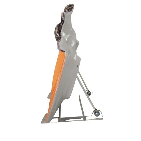 Fitz and Floyd Halloween Snack Plate Cat Jack O‎ Lantern Canape Serving READ - Picture 4 of 7